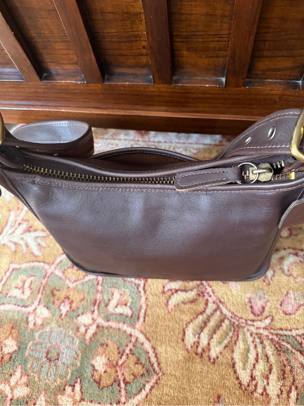 Complete Vintage 1997 Coach Legacy Zip Bag 9966 with Coach Hang Tag! - Picture 4 of 13